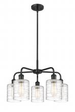 Innovations Lighting 516-5CR-BK-G1113 - Cobbleskill - 5 Light - 23 inch - Matte Black - Chandelier