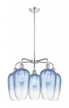 Innovations Lighting 516-5CR-PC-G484-7SB - Brookhaven Flute - 5 Light - 26 inch - Polished Chrome - Stem hung - Chandelier