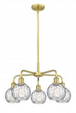 Innovations Lighting 516-5CR-SG-G1215-6 - Athens Water Glass - 5 Light - 24 inch - Satin Gold - Chandelier