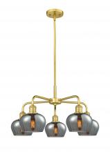 Innovations Lighting 516-5CR-SG-G93 - Fenton - 5 Light - 25 inch - Satin Gold - Chandelier