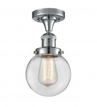 Innovations Lighting 517-1CH-PC-G202-6 - Beacon - 1 Light - 6 inch - Polished Chrome - Semi-Flush Mount