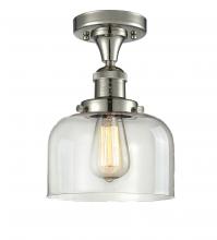 Innovations Lighting 517-1CH-PN-G72-LED - Bell - 1 Light - 8 inch - Polished Nickel - Semi-Flush Mount