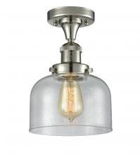 Innovations Lighting 517-1CH-PN-G74 - Bell - 1 Light - 8 inch - Polished Nickel - Semi-Flush Mount