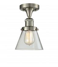 Innovations Lighting 517-1CH-SN-G62 - Cone - 1 Light - 7 inch - Brushed Satin Nickel - Semi-Flush Mount