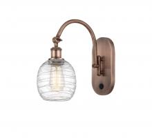 Innovations Lighting 518-1W-AC-G1013 - Belfast - 1 Light - 6 inch - Antique Copper - Sconce