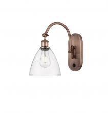 Innovations Lighting 518-1W-AC-GBD-752 - Bristol - 1 Light - 8 inch - Antique Copper - Sconce