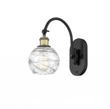 Innovations Lighting 518-1W-BAB-G1213-6 - Athens Deco Swirl - 1 Light - 6 inch - Black Antique Brass - Adjustable Swing Arm