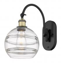 Innovations Lighting 518-1W-BAB-G556-8CL - Rochester - 1 Light - 8 inch - Black Antique Brass - Sconce