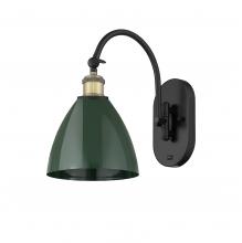 Innovations Lighting 518-1W-BAB-MBD-75-GR - Plymouth - 1 Light - 8 inch - Black Antique Brass - Sconce
