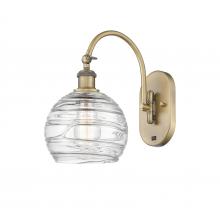 Innovations Lighting 518-1W-BB-G1213-8 - Athens Deco Swirl - 1 Light - 8 inch - Brushed Brass - Adjustable Swing Arm