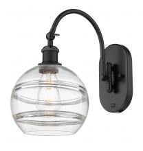 Innovations Lighting 518-1W-BK-G556-8CL - Rochester - 1 Light - 8 inch - Matte Black - Sconce