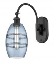 Innovations Lighting 518-1W-BK-G557-6BL - Vaz - 1 Light - 6 inch - Matte Black - Sconce