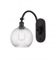 Innovations Lighting 518-1W-OB-G1214-8 - Athens Twisted Swirl 1 Light 8 inch Sconce