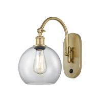 Innovations Lighting 518-1W-SG-G122-8 - Athens - 1 Light - 8 inch - Satin Gold - Adjustable Swing Arm