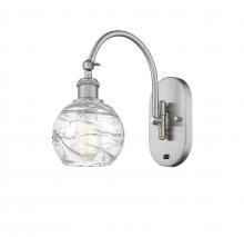 Innovations Lighting 518-1W-SN-G1213-6 - Athens Deco Swirl - 1 Light - 6 inch - Brushed Satin Nickel - Adjustable Swing Arm