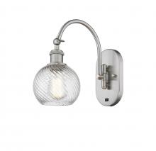 Innovations Lighting 518-1W-SN-G1214-6 - Athens Twisted Swirl 1 Light 6 inch Sconce