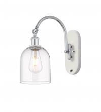 Innovations Lighting 518-1W-WPC-G558-6CL - Bella - 1 Light - 6 inch - White Polished Chrome - Sconce