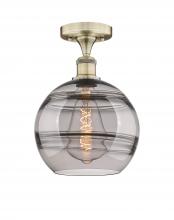 Innovations Lighting 616-1F-AB-G556-10SM - Rochester - 1 Light - 10 inch - Antique Brass - Semi-Flush Mount