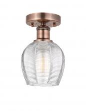 Innovations Lighting 616-1F-AC-G462-6 - Norfolk - 1 Light - 6 inch - Antique Copper - Semi-Flush Mount