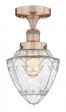 Innovations Lighting 616-1F-AC-G664-7 - Bullet - 1 Light - 6 inch - Antique Copper - Semi-Flush Mount