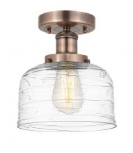 Innovations Lighting 616-1F-AC-G713 - Bell - 1 Light - 8 inch - Antique Copper - Semi-Flush Mount