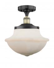 Innovations Lighting 616-1F-BAB-G541 - Oxford - 1 Light - 12 inch - Black Antique Brass - Semi-Flush Mount