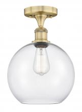 Innovations Lighting 616-1F-BB-G122-10 - Athens - 1 Light - 10 inch - Brushed Brass - Semi-Flush Mount