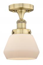 Innovations Lighting 616-1F-BB-G171 - Fulton - 1 Light - 7 inch - Brushed Brass - Semi-Flush Mount