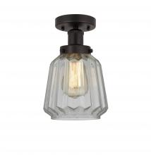 Innovations Lighting 616-1F-OB-G142 - Chatham - 1 Light - 7 inch - Oil Rubbed Bronze - Semi-Flush Mount