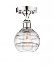 Innovations Lighting 616-1F-PC-G556-6CL - Rochester - 1 Light - 6 inch - Polished Chrome - Semi-Flush Mount