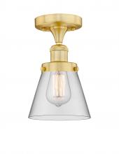 Innovations Lighting 616-1F-SG-G62 - Cone - 1 Light - 6 inch - Satin Gold - Semi-Flush Mount