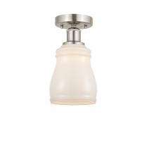 Innovations Lighting 616-1F-SN-G391 - Ellery - 1 Light - 5 inch - Brushed Satin Nickel - Semi-Flush Mount