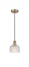 Innovations Lighting 616-1P-AB-G412 - Dayton - 1 Light - 6 inch - Antique Brass - Cord hung - Mini Pendant
