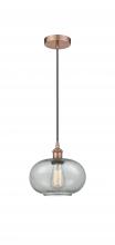 Innovations Lighting 616-1P-AC-G247 - Gorham - 1 Light - 10 inch - Antique Copper - Cord hung - Mini Pendant