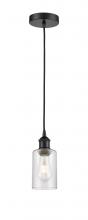 Innovations Lighting 616-1P-BK-G804 - Clymer - 1 Light - 4 inch - Matte Black - Cord hung - Mini Pendant