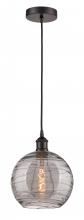 Innovations Lighting 616-1P-OB-G1213-10SM - Athens Deco Swirl - 1 Light - 10 inch - Oil Rubbed Bronze - Cord hung - Mini Pendant