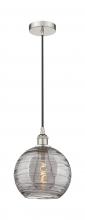 Innovations Lighting 616-1P-PN-G1213-10SM - Athens Deco Swirl - 1 Light - 10 inch - Polished Nickel - Cord hung - Mini Pendant