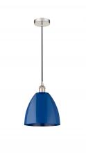 Innovations Lighting 616-1P-PN-MBD-9-BL - Plymouth - 1 Light - 9 inch - Polished Nickel - Cord hung - Mini Pendant