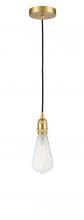 Innovations Lighting 616-1P-SG-BB95LED - Edison - 1 Light - 4 inch - Satin Gold - Cord hung - Mini Pendant