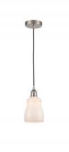 Innovations Lighting 616-1P-SN-G391 - Ellery - 1 Light - 5 inch - Brushed Satin Nickel - Cord hung - Mini Pendant