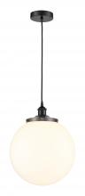 Innovations Lighting 616-1PH-BK-G201-14 - Beacon - 1 Light - 14 inch - Matte Black - Mini Pendant