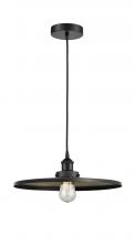 Innovations Lighting 616-1PH-BK-MFR-BK-16 - Appalachian - 1 Light - 16 inch - Matte Black - Cord hung - Mini Pendant