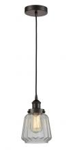 Innovations Lighting 616-1PH-OB-G142 - Chatham - 1 Light - 7 inch - Oil Rubbed Bronze - Cord hung - Mini Pendant