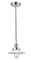 Innovations Lighting 616-1PH-PC-G1 - Halophane - 1 Light - 9 inch - Polished Chrome - Cord hung - Mini Pendant