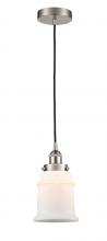 Innovations Lighting 616-1PH-SN-G181 - Canton - 1 Light - 6 inch - Brushed Satin Nickel - Cord hung - Mini Pendant