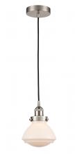 Innovations Lighting 616-1PH-SN-G321 - Olean - 1 Light - 7 inch - Brushed Satin Nickel - Cord hung - Mini Pendant