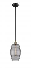 Innovations Lighting 616-1S-BAB-G557-8SM - Vaz - 1 Light - 8 inch - Black Antique Brass - Cord hung - Mini Pendant