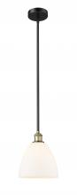 Innovations Lighting 616-1S-BAB-GBD-91 - Bristol - 1 Light - 9 inch - Black Antique Brass - Cord hung - Mini Pendant