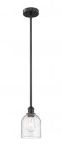 Innovations Lighting 616-1S-BK-G558-6SDY - Bella - 1 Light - 6 inch - Matte Black - Cord hung - Mini Pendant