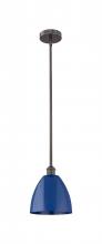 Innovations Lighting 616-1S-OB-MBD-9-BL - Plymouth - 1 Light - 9 inch - Oil Rubbed Bronze - Cord hung - Mini Pendant